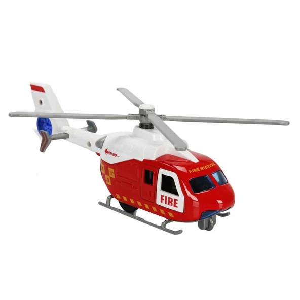 Çek Bırak Metal Helikopter 20 cm - Kırmızı ürün görseli 1