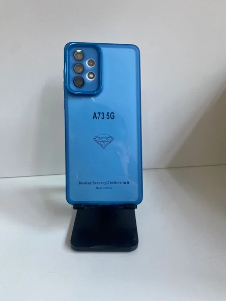 SAMSUNG A73 5G MAVİ SLİKON KILIF ürün görseli 1