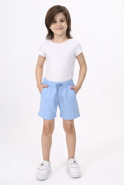Toontoy Erkek Çocuk Baskılı Beli Lastikli Cepli Basic Şort ürün görseli 1