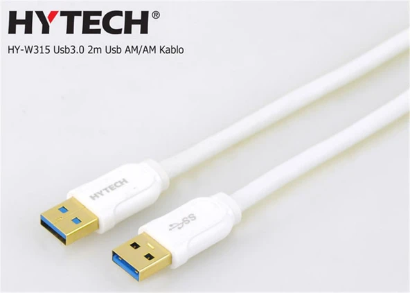 Hytech HY-W315 2 m İki Ucu Erkek USB Kablo ürün görseli 1