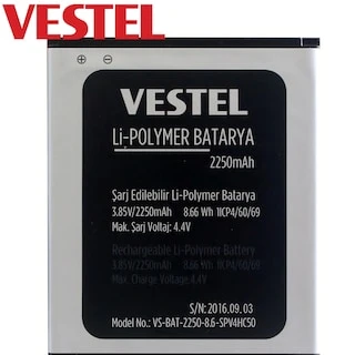 Vestel Venüs V3 5010 Uyumlu Pil Batarya 2250 mAh ürün görseli 1