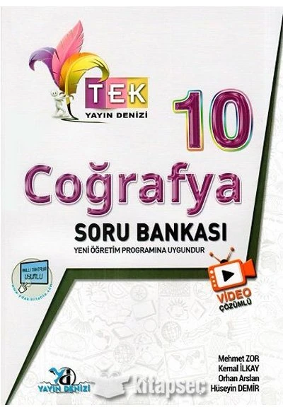 Yayın Denizi 10 Sınıf Tek Video Çözümlü Soru Bankası Coğrafya 2024 ürün görseli 1