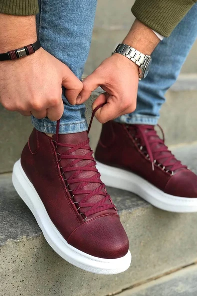 MN258 - CBT Roma Erkek Bot BORDO - Resim 3