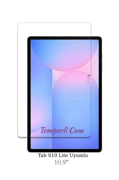 Fuchsia Galaxy Tab S10 Lite 10.9" ile Uyumlu Dayanıklı Temperli Cam Tablet Ekran Koruyucu ürün görseli 1