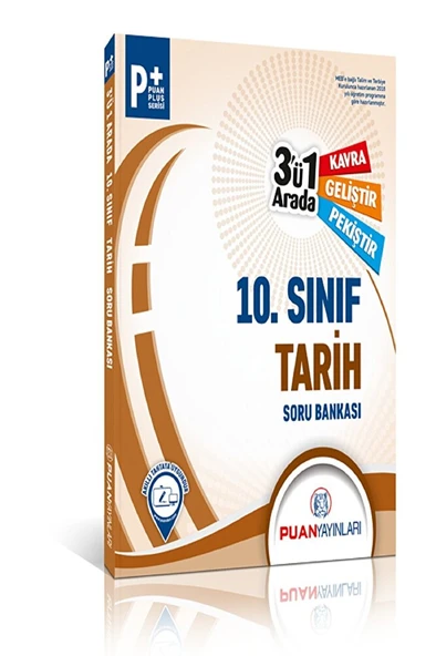 Puan 10. Sınıf Tarih 3'ü 1 Arada Soru Bankası ürün görseli 1