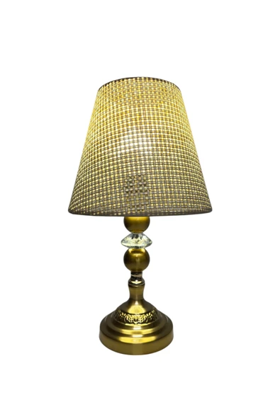 RATTAN MODEL LÜX KONİK GECE VE MASA LAMBASI - Resim 3