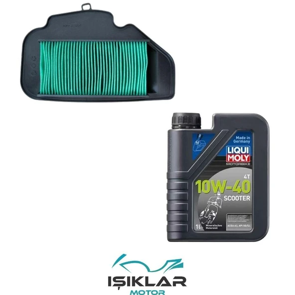 Honda Activa 125 Liqui Moly Yağ Ve Hava Filtre Bakım Seti Bs0010 ürün görseli 1