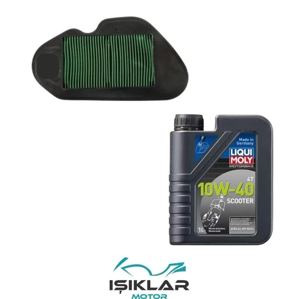 Hero Dash 125 Liqui Moly Yağ Ve Hava Filtre Bakım Seti Bs0013 ürün görseli 1