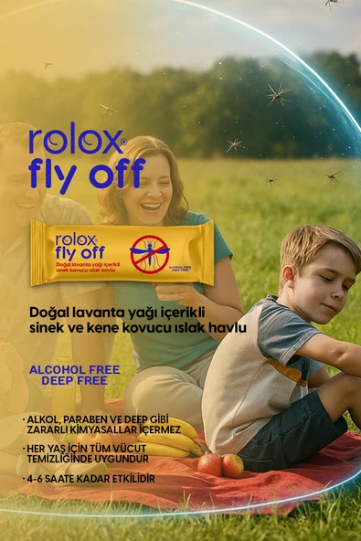 Fly Off - 50 Paket - Sinek Ve Kene Kovucu Islak Havlu ürün görseli 1