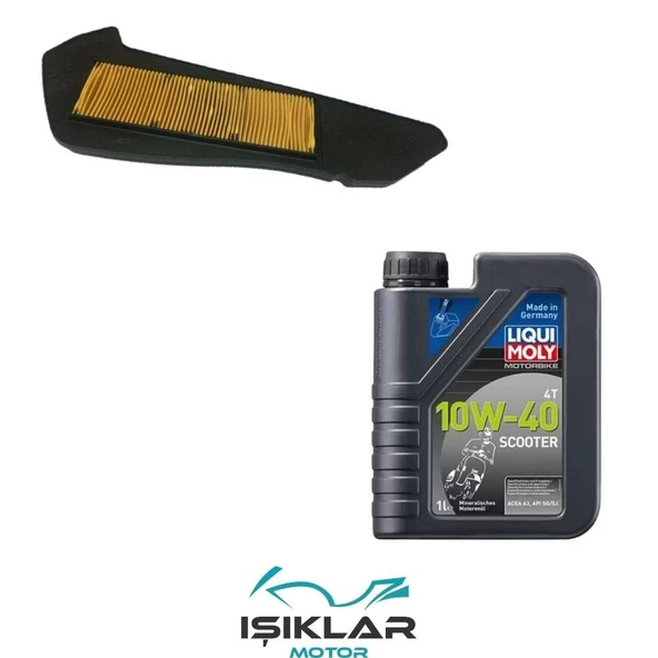 Yamaha X-Max 300 Liqui Moly Yağ Ve Hava Filtre Bakım Seti Bs0031 ürün görseli 1