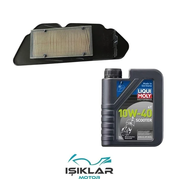 Tvs Jüpiter 125 Liqui Moly Yağ Ve Hava Filtre Bakım Seti Bs0026 ürün görseli 1