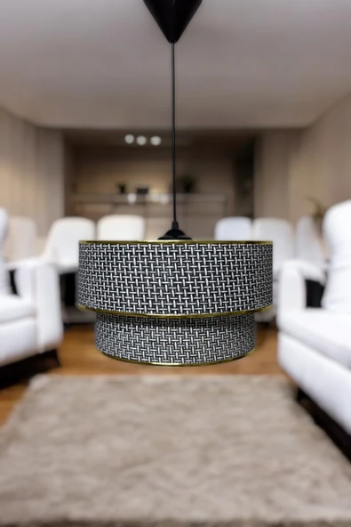 Rattan Model Katlı Sarkıt Avize Oturma Odası Salon Hol Antre Yemek Odası ürün görseli 1