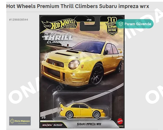 Hot Wheels Premium Thrill Climbers Subaru İmpreza Wrx ürün görseli 1