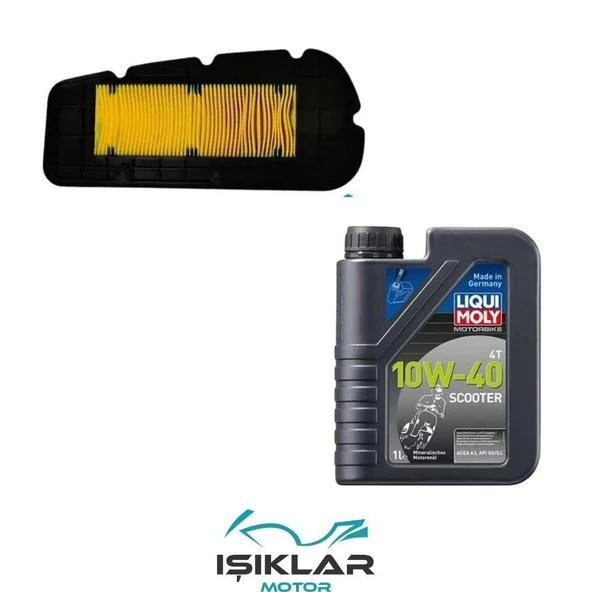 Sym Joyride 300 Liqui Moly Yağ Ve Hava Filtre Bakım Seti Bs0041 ürün görseli 1