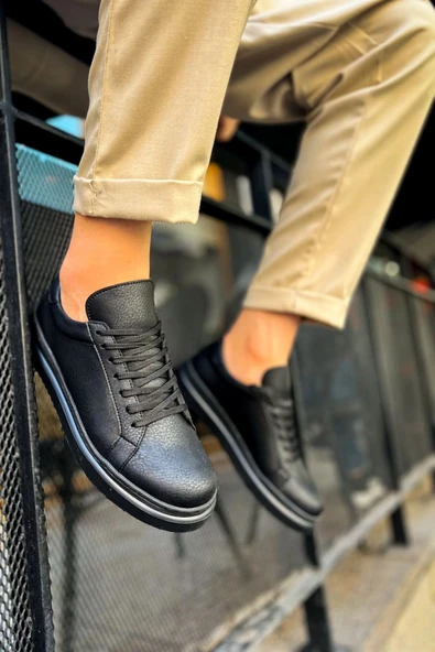 MN979 - Santoni CRT Spor Erkek Ayakkabı SIYAH ürün görseli 1
