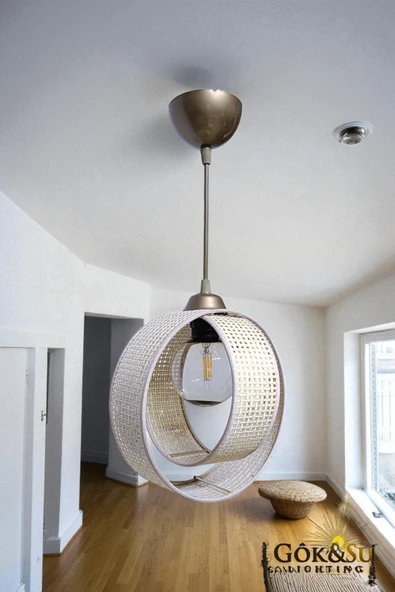 Rattan Ravana Model Moder Avize Hol Antre Mutfak Balkon ürün görseli 1