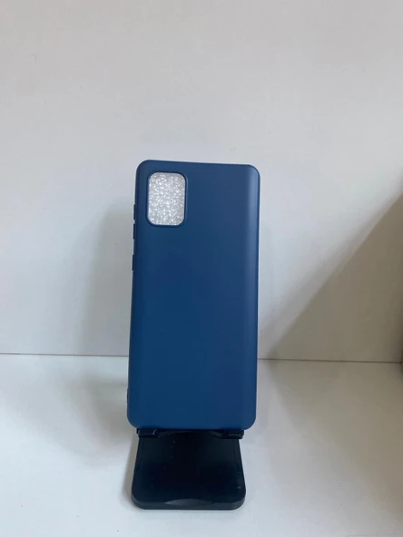 SAMSUNG A71 MAVİ SLİKON KILIF ürün görseli 1