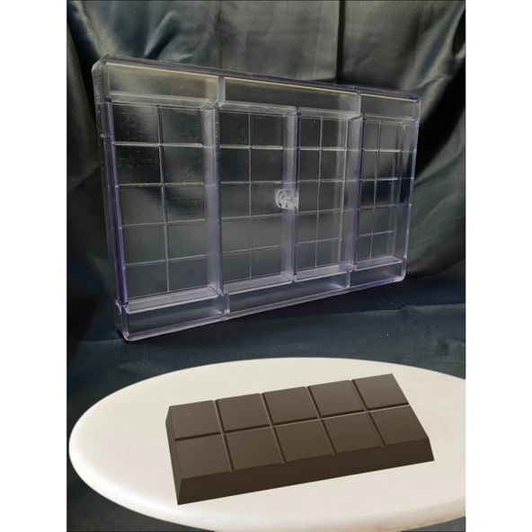 Polikarbon Tablet Çikolata Kalıbı 200 Gr. - 11756 | Dubai Çikolata Kalıbı ürün görseli 1
