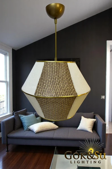 RATTAN SİNA MODEL - BOHEM RUSTİK PİNTEREST MODERN AVİZE AYDINLATMA ürün görseli 1