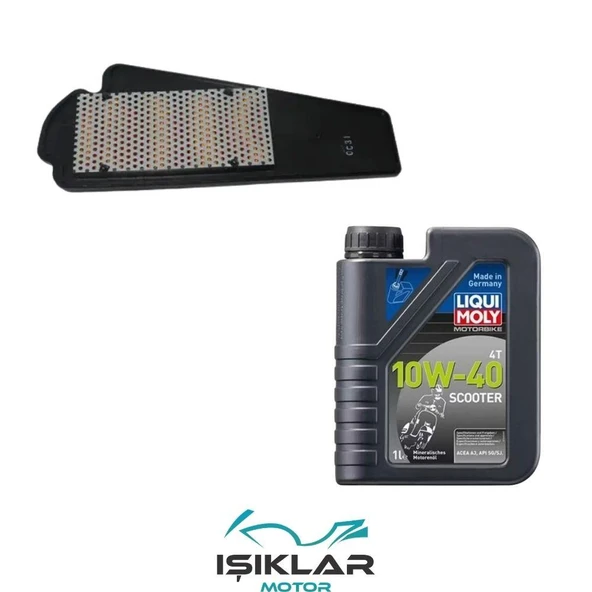 Sym Orbit 50 Liqui Moly Yağ Ve Hava Filtre Bakım Seti Bs0029 ürün görseli 1