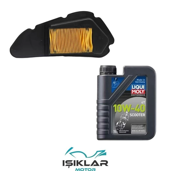 Rks Vrs 125 Liqui Moly Yağ Ve Hava Filtre Bakım Seti Bs0009 ürün görseli 1