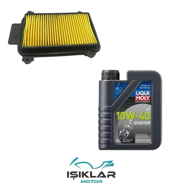 Hero Dash 110 Liqui Moly Yağ Ve Hava Filtre Bakım Seti Bs0002 ürün görseli 1