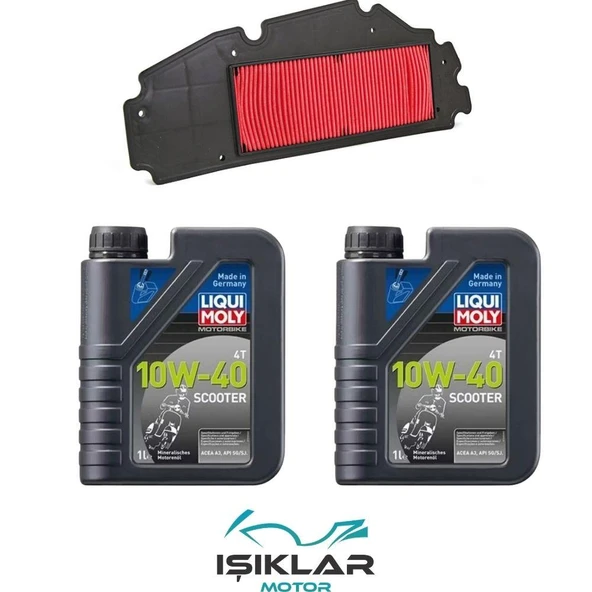 Sym Gts250 Liqui Moly Yağ Ve Hava Filtre Bakım Seti Bs0027 ürün görseli 1