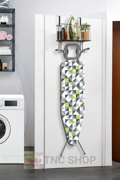 TncPatiShop Asılabilir Ütü Düzenleyici Ütü Masası Tutacağı Ütü Sepeti Çamaşır Odası Organizer Banyo Düzenleyici ürün görseli 1