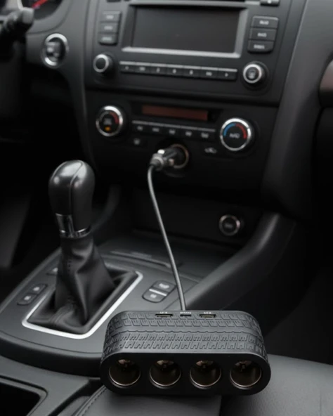 Araçlar İçin 4’lü Çakmak Çoklayıcı Type C USB ve Koruma Sistemli ürün görseli 1