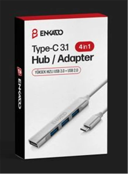 ENKADO EKD-TP50 TYPE-C USB 3,1 TO 4in1 PORT USB ADAPTÖR ürün görseli 1