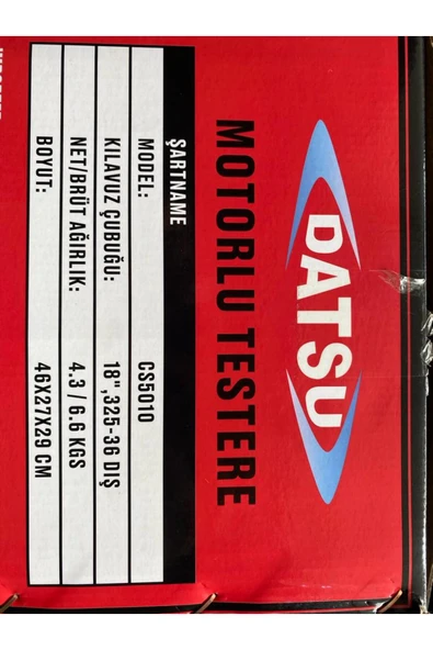 Datsu zincirli motorlu testere cs5010 - Resim 2