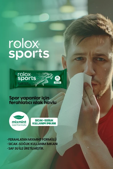 Sports - 50 Paket - Spor Yapanlar İçin Ferahlatıcı Islak Havlu ürün görseli 1