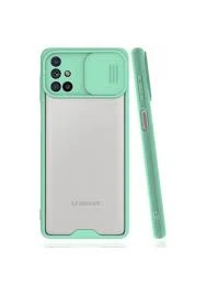 Samsung Galaxy M31S Uyumlu Platin Kamera Kızaklı Arka Koruma Kılıf ürün görseli 1