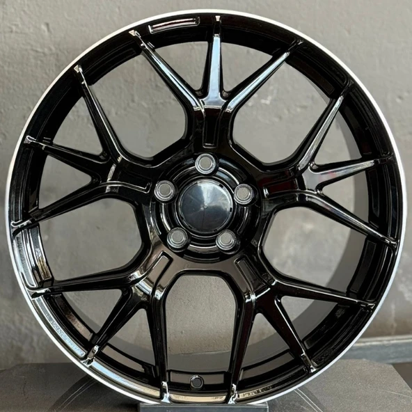 5*112*19*9.5 ET48 CH66.6 DEEP BLACK DİAMOND SNC09 JANT * ürün görseli 1