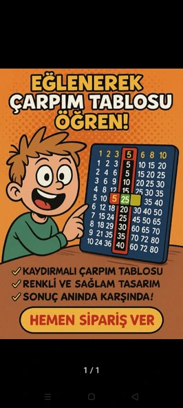 Çarpım Tablosu Öğrenme Seti ürün görseli 1