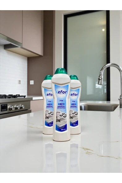 Krem Temizleyici Amonyaklı 3 Adet 500 ml | Toplam 1.5 Litre | Yüzey Temizlik Kremi | Temizlik Seti ürün görseli 1