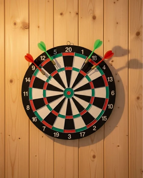 Ev ve Ofis İçin 17 İnç Dart Tahtası Seti 4 Adet Dart Oku Dahil ürün görseli 1
