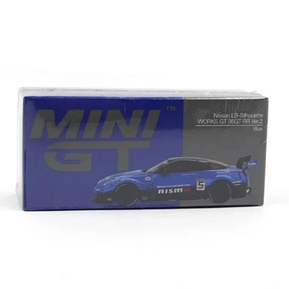 Mini GT 1/6 LB-Silhouette WORKS GT NISSAN 35GT-RR Ver.2 Blue MGT01124 ürün görseli 1