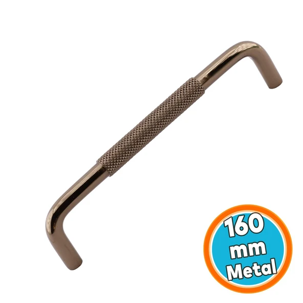 Metal Kulp 160 mm 16 cm Mobilya Çekmece Dolap Dolabı Modern Kapak Kulpları Bronz ürün görseli 1