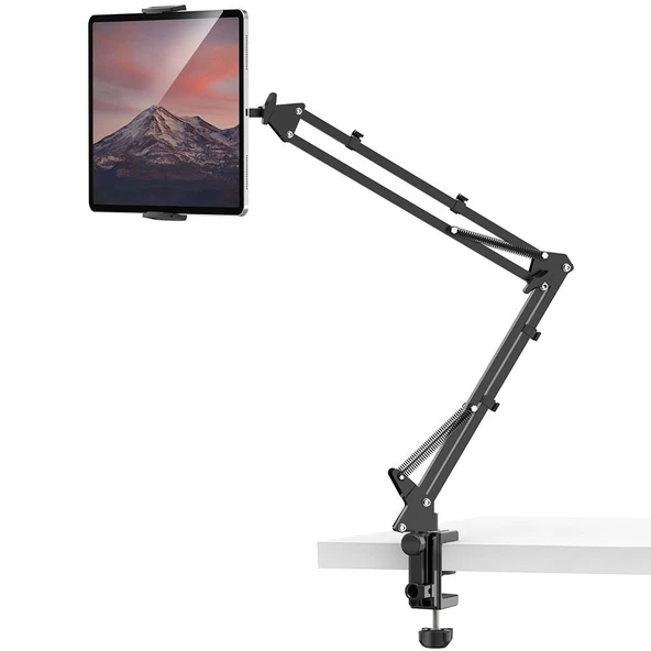 Ulanzi T2 Çift Kollu Mikrofon Telefon ve Tablet Masa Standı ürün görseli 1
