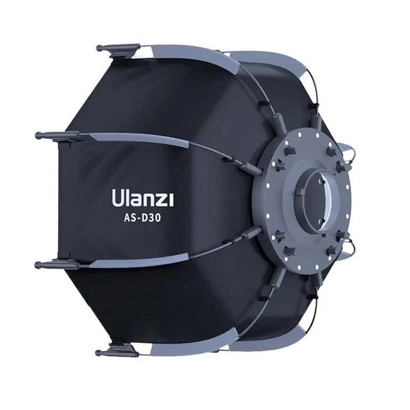 Ulanzi AS-D30 30cm Mini Bowens Montajlı ve Izgaralı Sekizgen Softbox ürün görseli 1
