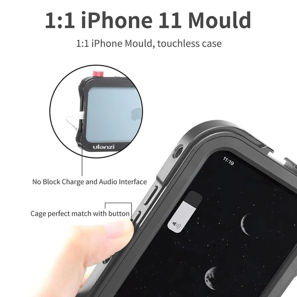 Ulanzi Iphone 11 Pro Metal Vlog Çerçeve - Resim 2