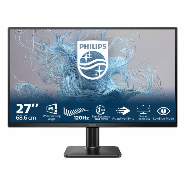 Philips 27E2N1110 27" 120Hz 1Ms VGA+HDMI FullHD Adaptive-Sync IPS Vesa Monitör ürün görseli 1