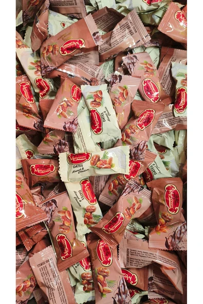 Çikolatalı bademli hurma 1 kg ürün görseli 1