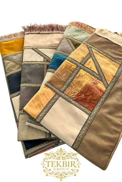 TEKBİR HOME Kırkyama Seccade - Patchwork Kırkyama Seccade - Hac & Umre Hediyelik, Toptan Seccade { 4 Adet } ürün görseli 1