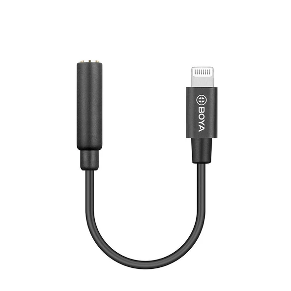 Boya BY-K8 3.5mm TRS / Lightning Mikrofon Adaptörü ürün görseli 1