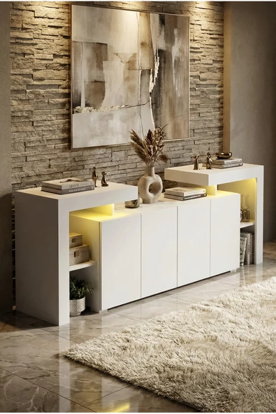 BURC LEDLİ KONSOL 200 CM - Resim 7
