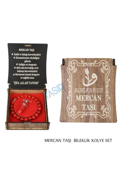 Doğal taş kolye bileklik ürün görseli 1