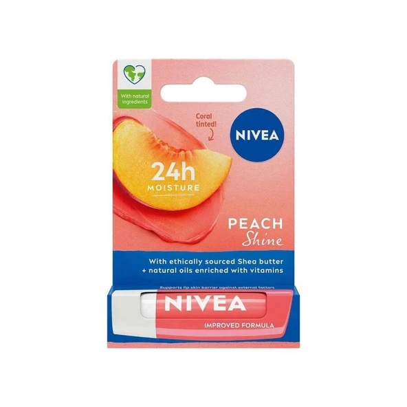 Nivea Dudak Bakım Kremi Şeftali 4.8 gr ürün görseli 1
