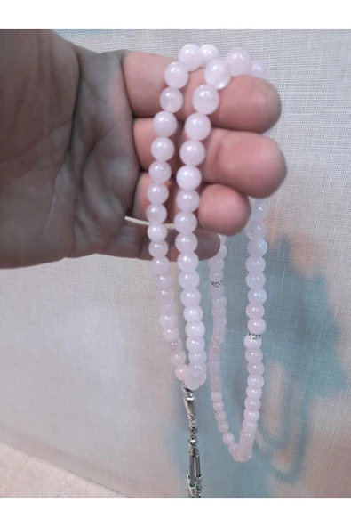 TESBİH PEMBE KUVARS 99 ürün görseli 1